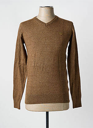 Pull marron BRUCE & BUTLER  homme
