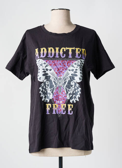 T-shirt noir NOISY MAY pour femme