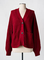 Gilet manches longues rouge NOISY MAY pour femme seconde vue