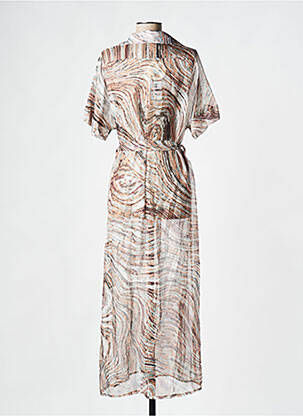 Robe longue marron ASTRID BLACK LABEL femme