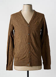 Gilet manches longues marron BRUCE & BUTLER  homme