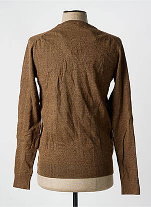 Gilet manches longues marron BRUCE & BUTLER  homme