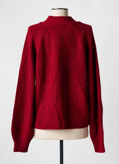 Gilet manches longues rouge NOISY MAY pour femme