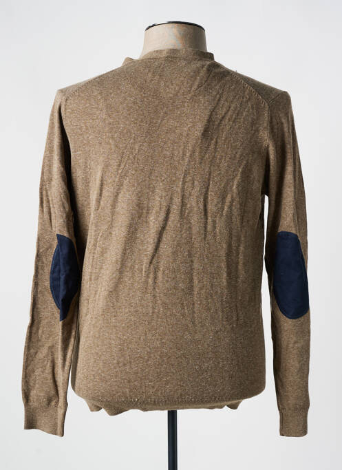 Gilet manches longues marron BRUCE & BUTLER  pour homme