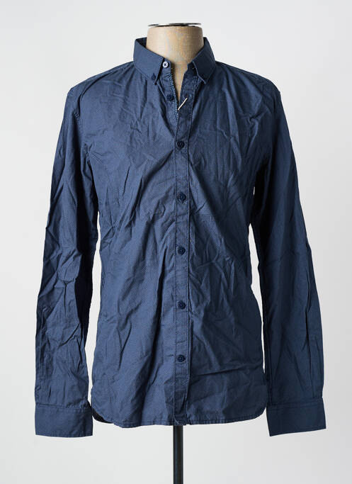 Chemise manches longues bleu TOM TAILOR pour homme
