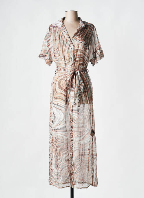 Robe longue marron ASTRID BLACK LABEL pour femme