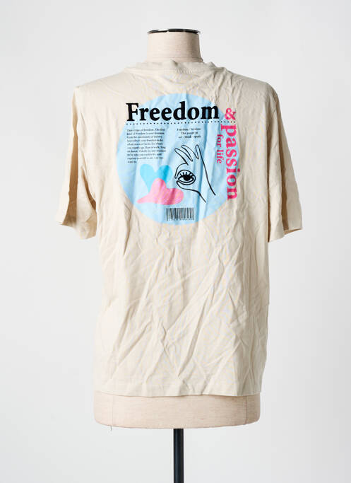 T-shirt beige ONLY pour femme