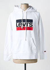 Sweat-shirt à capuche blanc LEVIS pour femme seconde vue