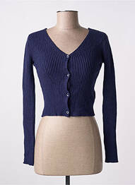 Gilet manches longues bleu SUBDUED femme