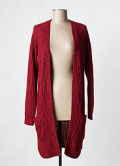 Gilet manches longues rouge ONLY pour femme seconde vue