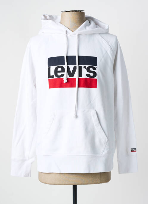 Sweat-shirt à capuche blanc LEVIS pour femme