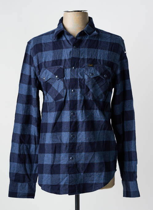 Chemise manches longues bleu LEE pour homme