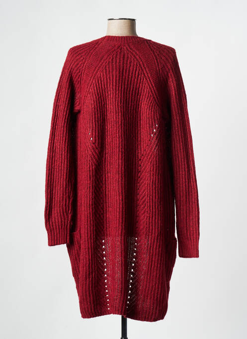 Gilet manches longues rouge ONLY pour femme