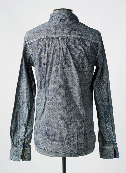 Chemise manches longues bleu PETROL INDUSTRIES pour homme