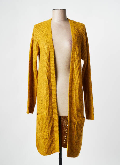 Gilet manches longues jaune ONLY pour femme