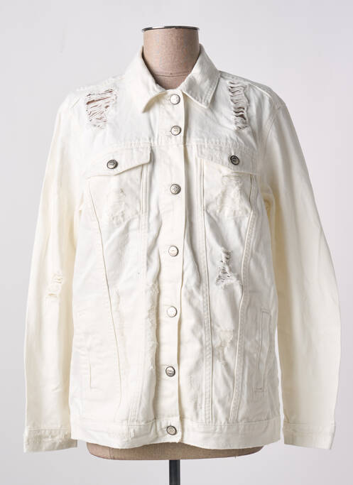 Veste en jean blanc ONLY pour femme