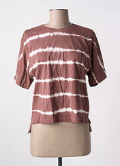 T-shirt marron ONLY pour femme seconde vue