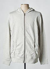 Sweat-shirt à capuche gris SELECTED pour homme seconde vue
