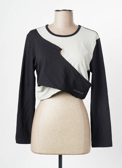T-shirt noir COCORUN pour femme