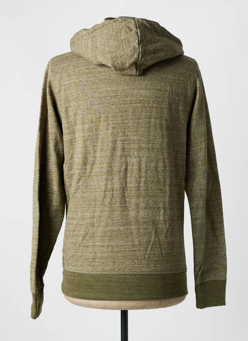 Sweat-shirt à capuche vert JACK & JONES pour homme