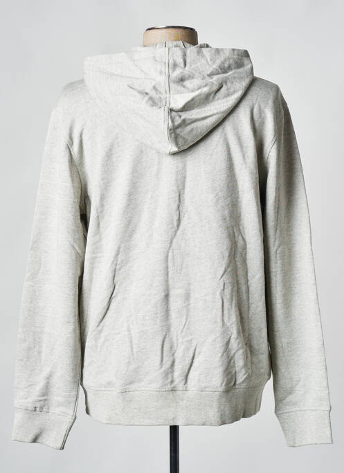 Sweat-shirt à capuche gris SELECTED pour homme