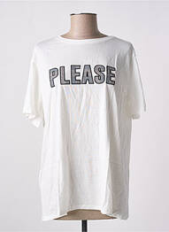 T-shirt blanc MANGO femme