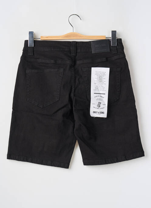 Short noir ONLY&SONS pour homme