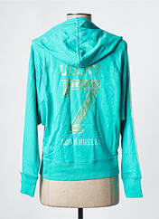 Sweat-shirt à capuche vert AB STUDIO pour femme seconde vue