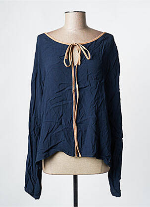 Chemise manches longues bleu MAISON MAY pour femme