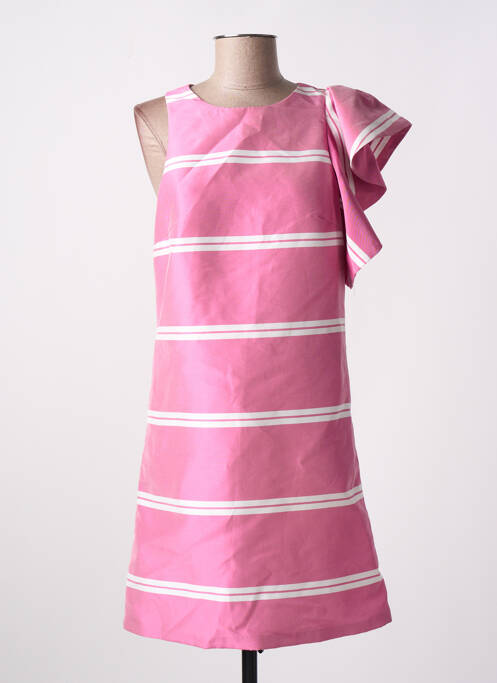 Robe courte rose MANGO pour femme
