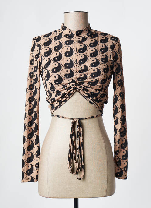 T-shirt marron TALLY WEIJL pour femme