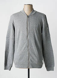 Sweat-shirt gris JACK & JONES homme