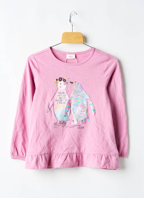 T-shirt rose S.OLIVER pour fille