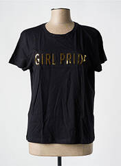 T-shirt noir MANGO pour femme seconde vue