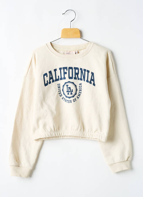 Sweat-shirt beige ONLY pour fille