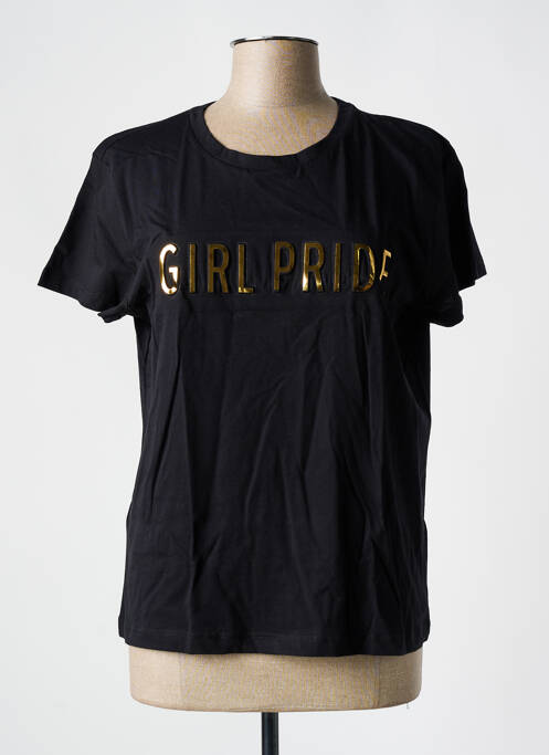 T-shirt noir MANGO pour femme