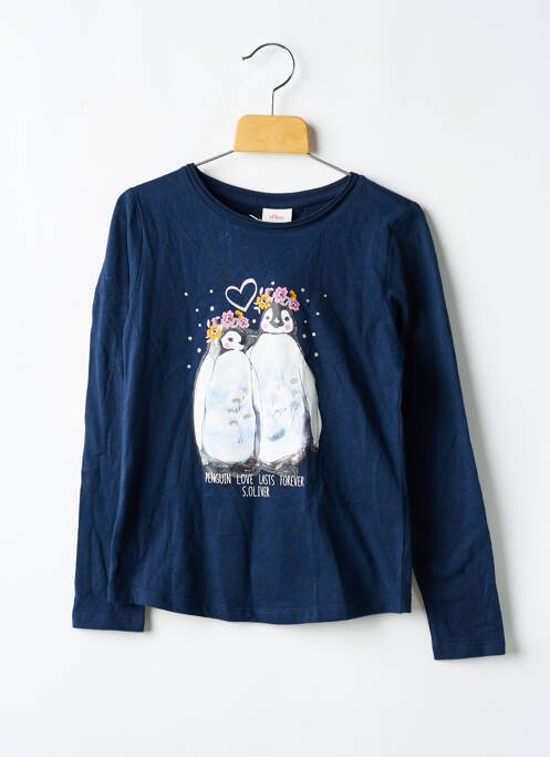 T-shirt bleu S.OLIVER pour fille