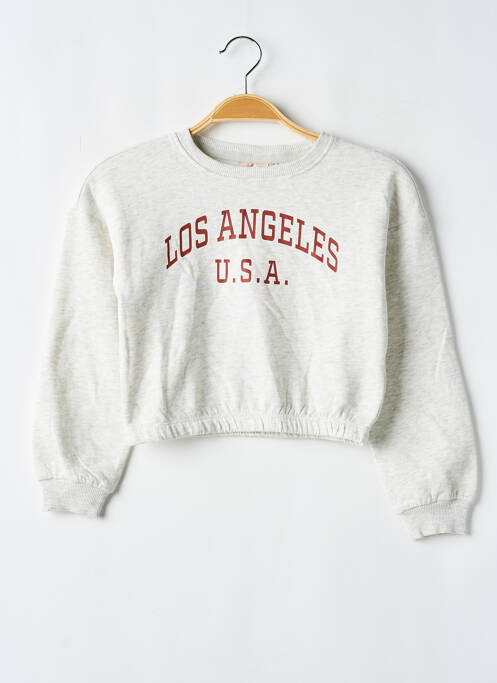 Sweat-shirt gris ONLY pour fille