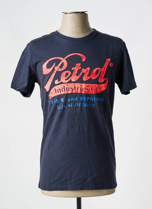 T-shirt bleu PETROL INDUSTRIES pour homme