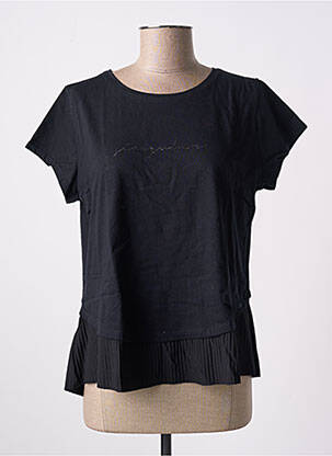 T-shirt noir MANGO pour femme