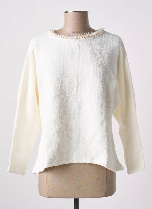 Sweat-shirt blanc MANGO pour femme
