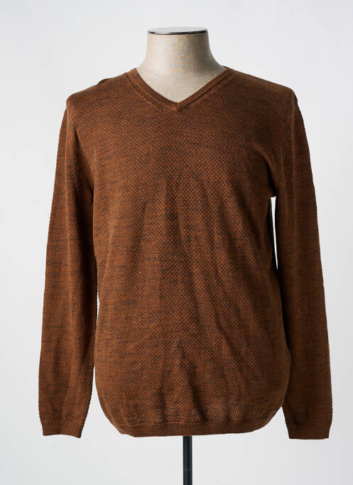 Pull marron TOM TAILOR pour homme