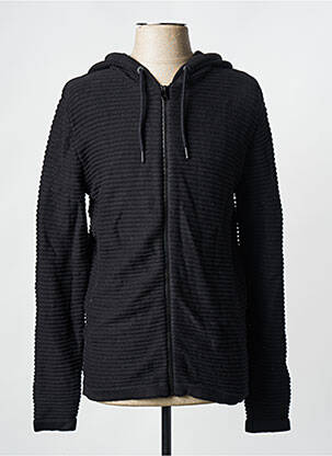 Sweat-shirt à capuche noir JACK & JONES homme