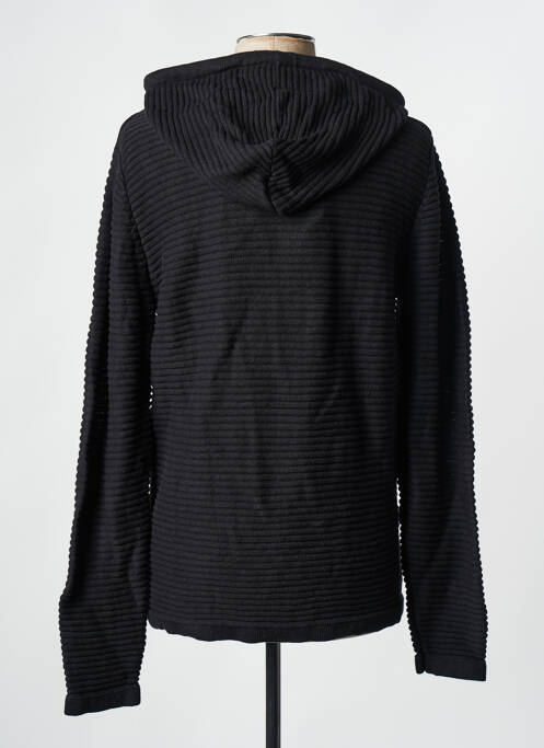 Sweat-shirt à capuche noir JACK & JONES pour homme