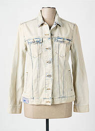 Veste en jean bleu SUPERDRY femme