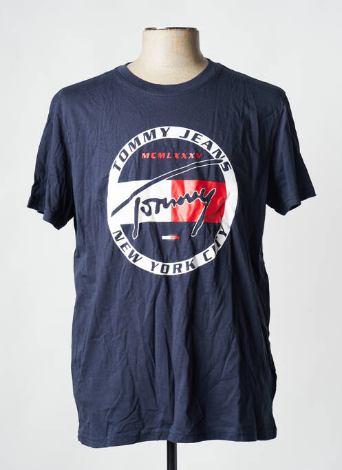 T-shirt bleu TOMMY HILFIGER pour homme
