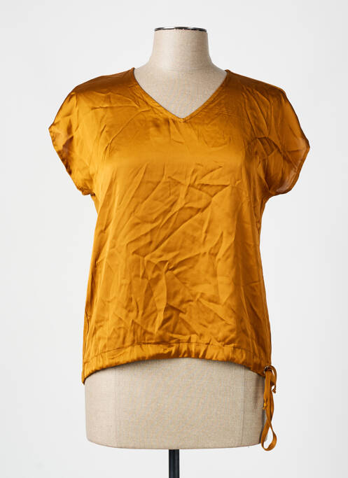 T-shirt marron MORE & MORE pour femme