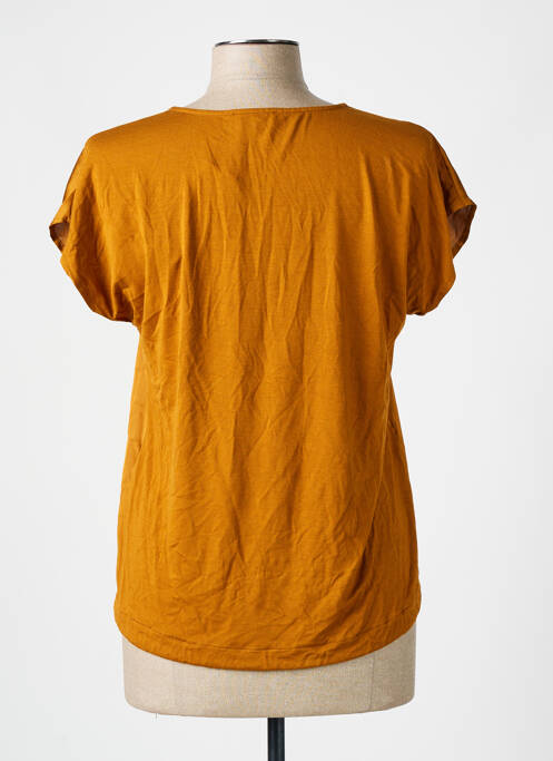 T-shirt marron MORE & MORE pour femme