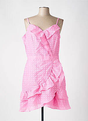 Robe courte rose NAF NAF femme