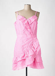 Robe courte rose NAF NAF femme